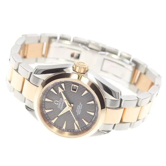 OMEGA Seamaster Aqua Terra Co-Axial Stainless Steel/PG AT La - Picture 2 of 6